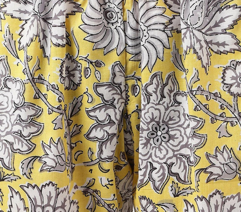 Divena Yellow Printed Loungewear/Nightwear - divena world