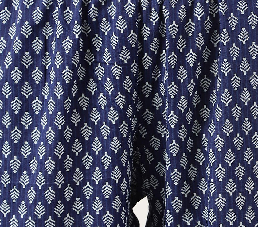 Divena Blue Printed Loungewear/Nightwear - divena world