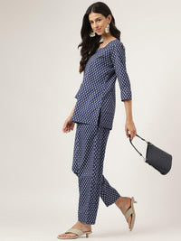 Divena Blue Printed Loungewear/Nightwear - divena world