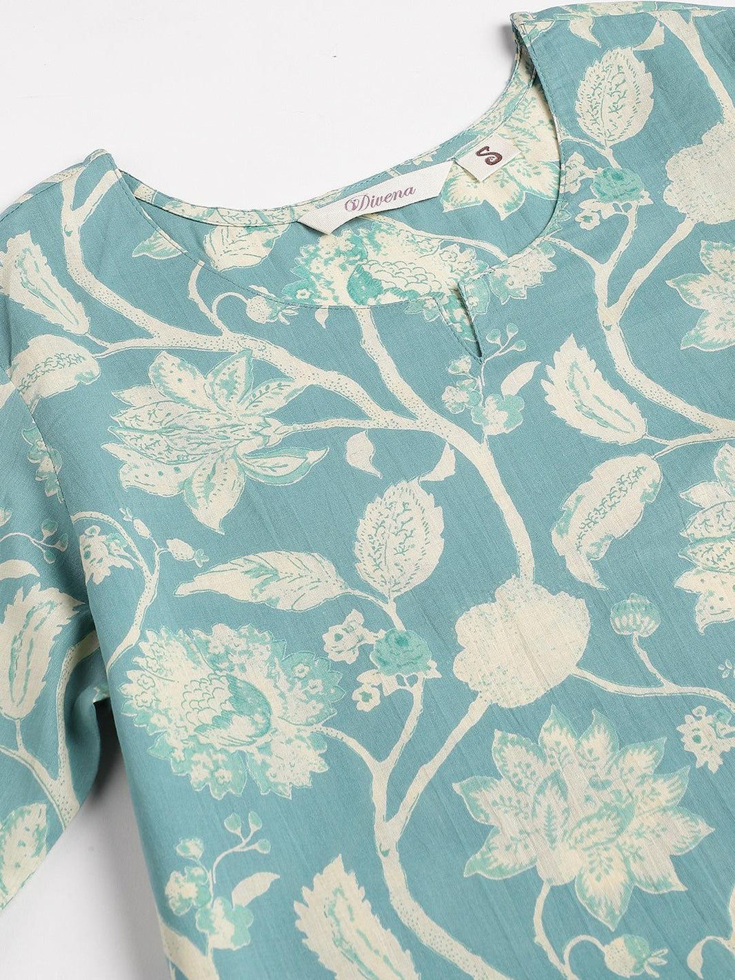 Divena Sea green Printed Loungewear/Nightwear - divena world