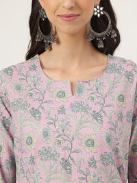 Divena Lavender Printed Loungewear/Nightwear - divena world