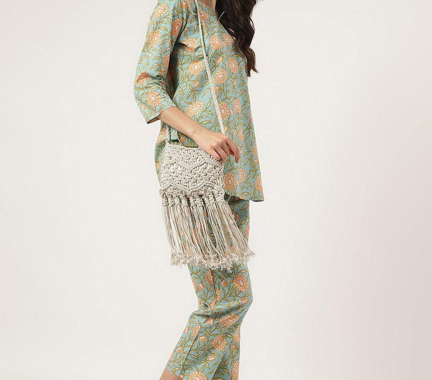 Divena Green Printed Loungewear/Nightwear - divena world