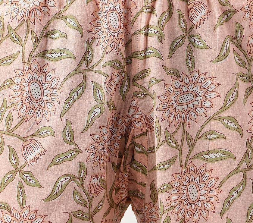 Divena Pink Printed Loungewear/Nightwear - divena world