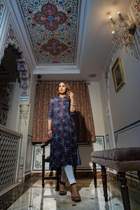 Divena A-Line Printed Rayon Kurta - divenaworld.com